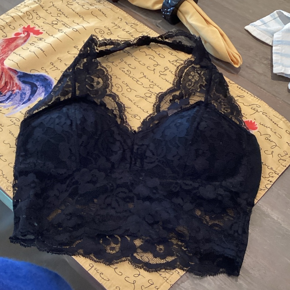 Elegant Black Lace Bralette